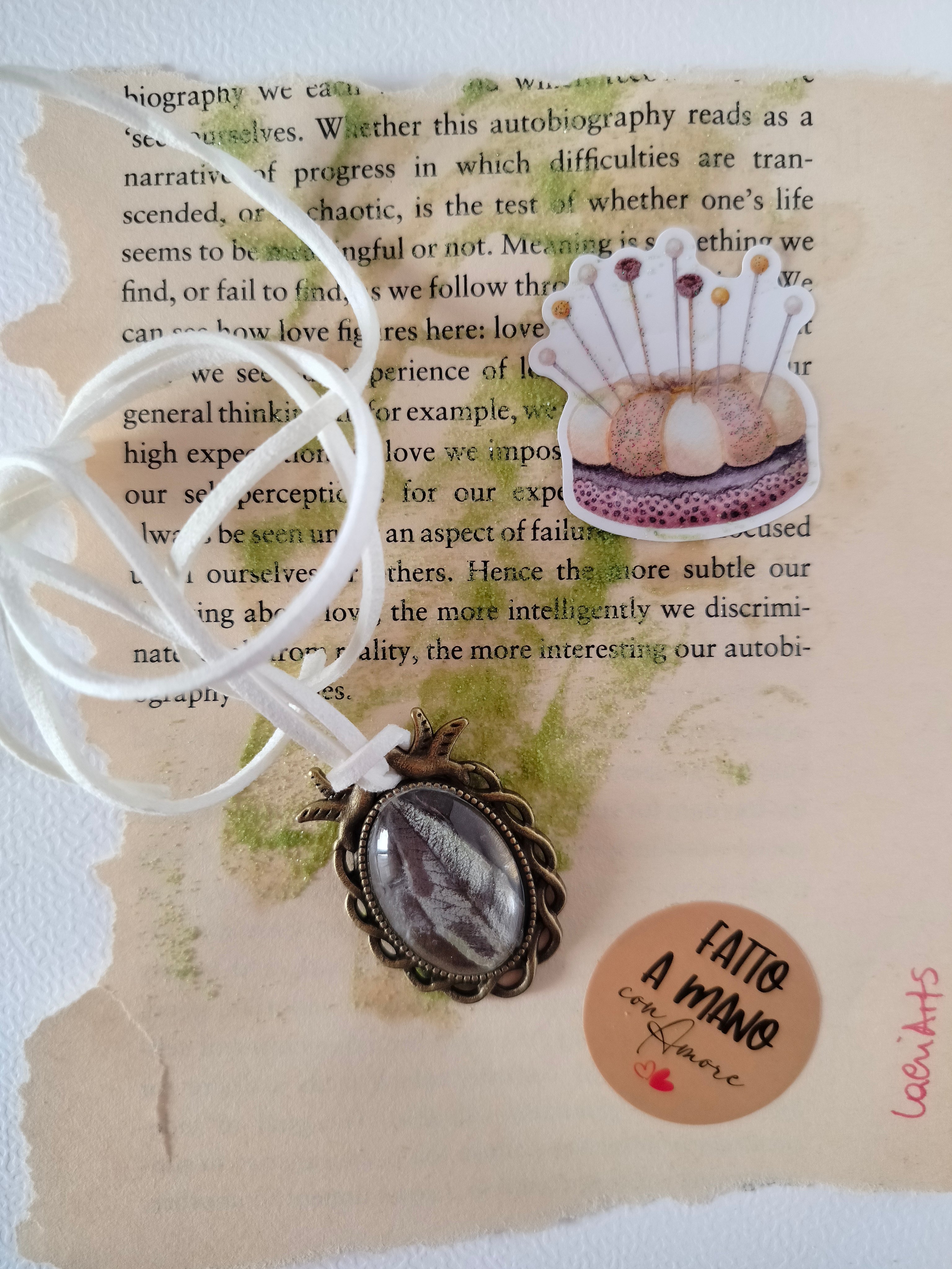 Ciondolo con cordino Salvia