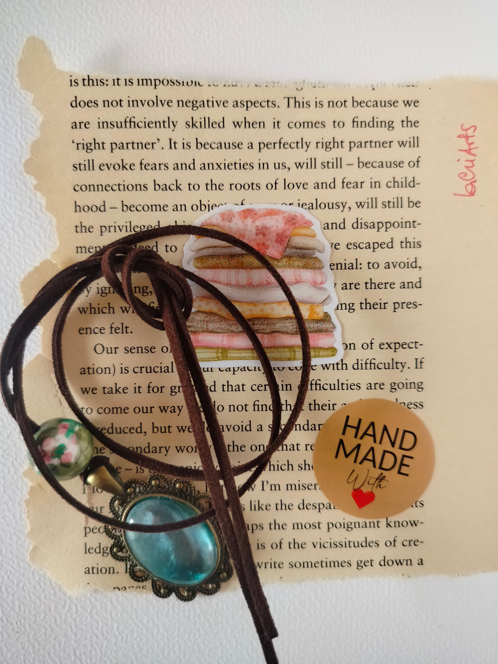 Ciondolo con cordino Turquoise